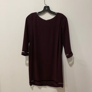 The Kooples Burgundy Short Dress